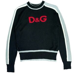 Dolce & Gabbana Iconic Retro Vintage 90s Iconic Spellout Knitwear